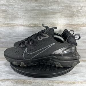 Nike Men’s React Vision black Anthracite Sneakers Size 11